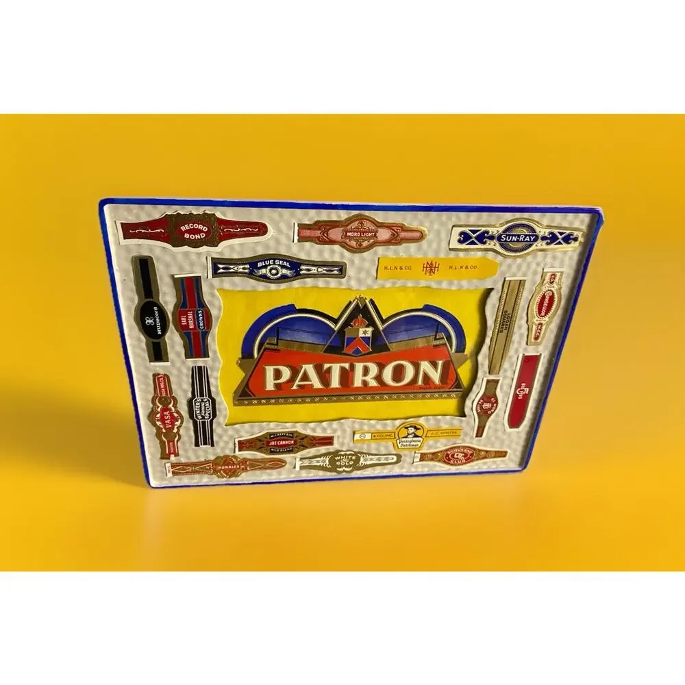 Framed Cigar Box Label and 18 Cigar Labels 7